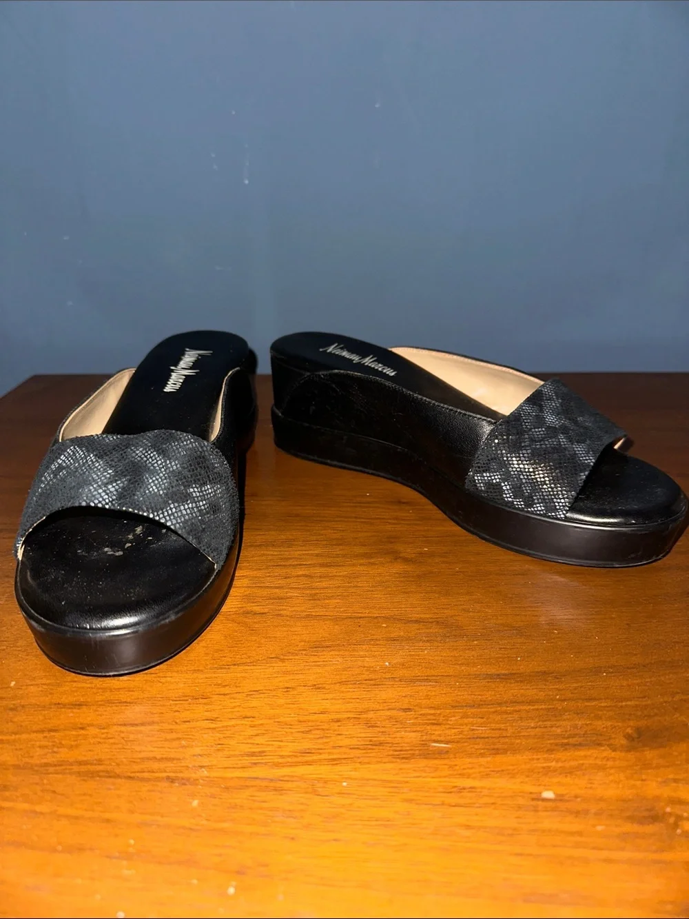 Neiman Marcus slid on wedges